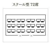 スクール型 72席