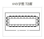 ロの字型 72席