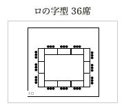 ロの字型 36席