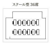 スクール型 36席