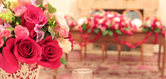ピンクのコーディネートが彩る、可愛いロマンティックな空間 ｢ローズ｣